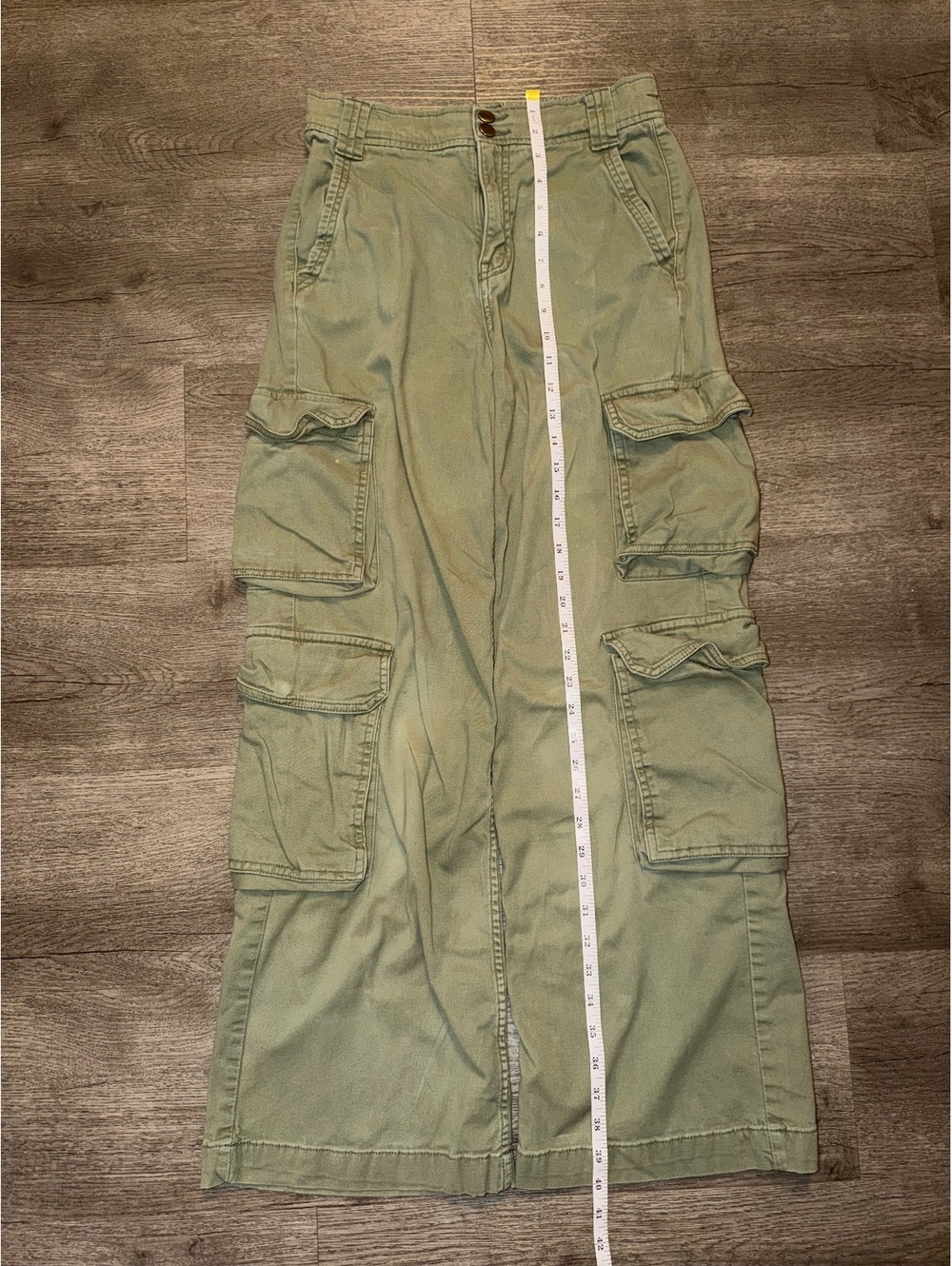 Arizona Jean Co Y2K Women's Sage Green Streetwear Cargo Pants - Picture 5 of 6